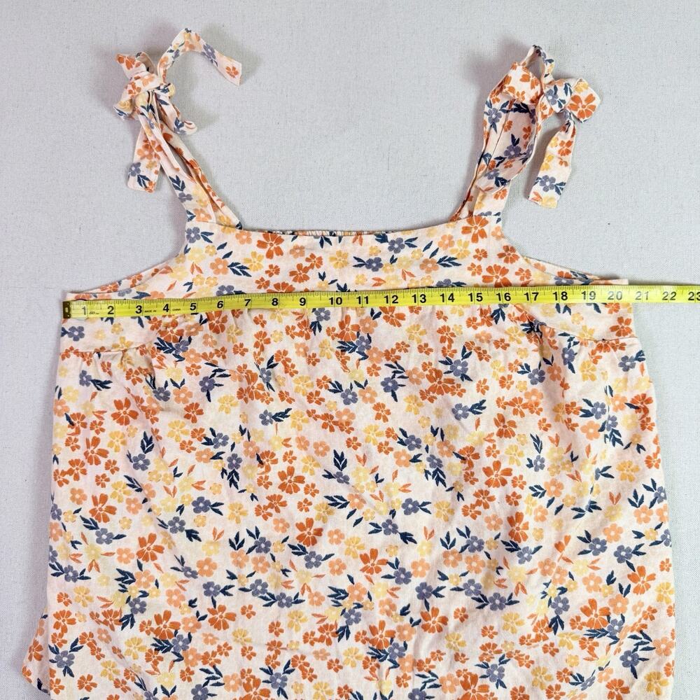 Sonoma Tie Strap Tank Tops Linen Blend Lot of 3 Women's XL Floral Geometric Boho - Picture 13 of 16